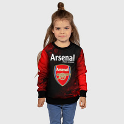 Свитшот детский АРСЕНАЛ Pro Sport - Разводы, цвет: 3D-черный — фото 2