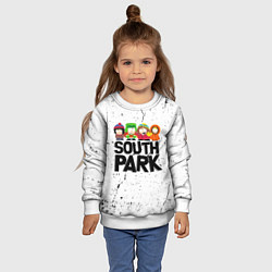 Свитшот детский Южный парк мультфильм - персонажи South Park, цвет: 3D-белый — фото 2