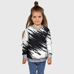 Свитшот детский БЕЛАЯ КРАСКА БРЫЗГИ, цвет: 3D-меланж — фото 2