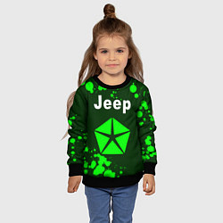 Свитшот детский ДЖИП Краска, цвет: 3D-черный — фото 2