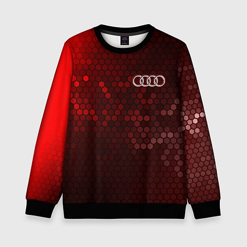 Детский свитшот AUDI Соты / 3D-Черный – фото 1