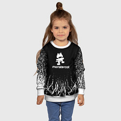 Свитшот детский Monstercat, цвет: 3D-белый — фото 2