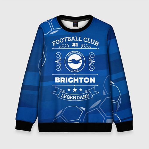 Детский свитшот Brighton FC 1 / 3D-Черный – фото 1