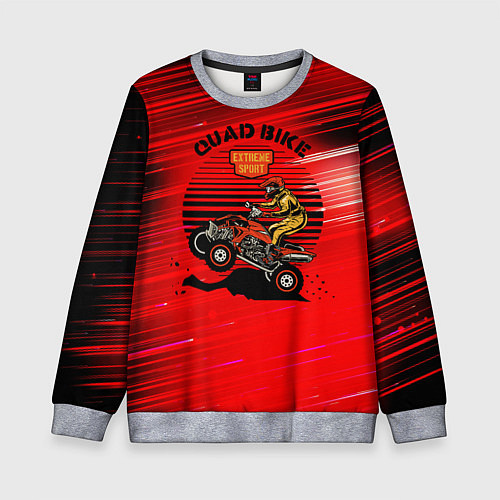 Детский свитшот QUAD BIKE Квадроцикл / 3D-Меланж – фото 1