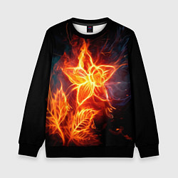 Детский свитшот Flower Neon Fashion 2035 Flame