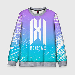 Свитшот детский Monsta x neon, цвет: 3D-меланж