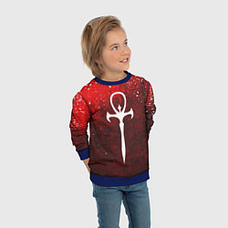 Свитшот детский The Masquerade Bloodhunt Emblem, цвет: 3D-синий — фото 2