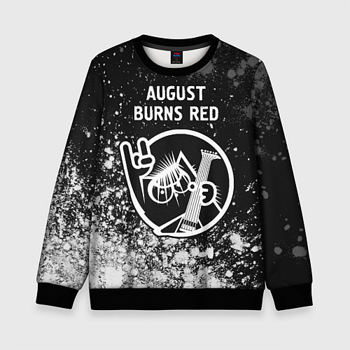 Детский свитшот August Burns Red - КОТ - Краска / 3D-Черный – фото 1