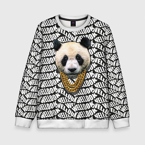 Детский свитшот Panda Look / 3D-Белый – фото 1