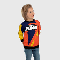 Свитшот детский KTM VINTAGE SPORTWEAR, цвет: 3D-черный — фото 2