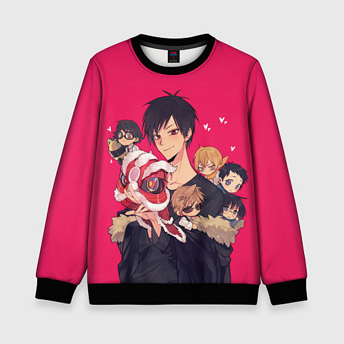 Детский свитшот Команда Дюрарара / 3D-Черный – фото 1
