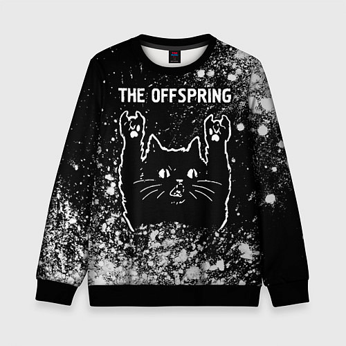 Детский свитшот The Offspring Rock Cat / 3D-Черный – фото 1