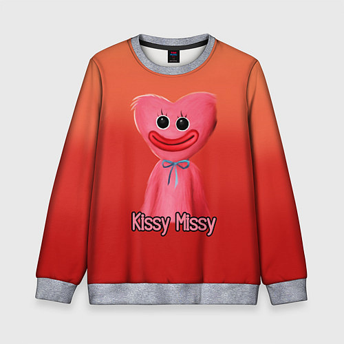 Детский свитшот КИССИ МИССИ KISSY MISSY / 3D-Меланж – фото 1