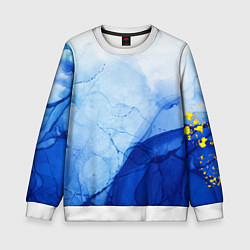 Детский свитшот Watercolor texture with gold
