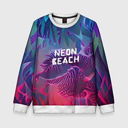 Детский свитшот Neon beach