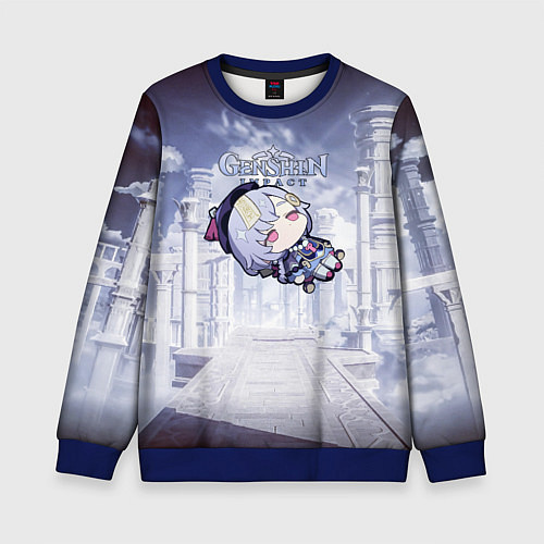 Детский свитшот Genshin Impact - Qiqi / 3D-Синий – фото 1