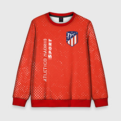 Свитшот детский АТЛЕТИКО Atletico Madrid Sport Гранж, цвет: 3D-красный