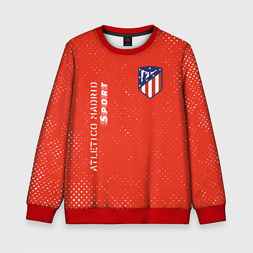 Детский свитшот АТЛЕТИКО Atletico Madrid Sport Гранж / 3D-Красный – фото 1