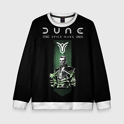 Свитшот детский Dune: Spice Wars фракция атрейдесы, цвет: 3D-белый