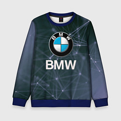 Свитшот детский БМВ - BMW Абстракция, цвет: 3D-синий