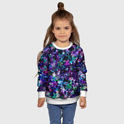 Свитшот детский ЦВЕТНОЙ ЗВЕЗДОПАД, цвет: 3D-белый — фото 2