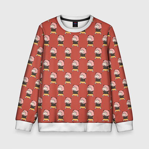 Детский свитшот Spу x Family Аня Форджер / 3D-Белый – фото 1