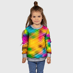Свитшот детский RAINBOW POLYCHROME, цвет: 3D-меланж — фото 2