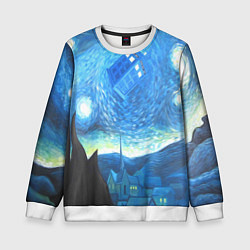 Детский свитшот Тардис Ван Гог