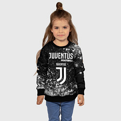 Свитшот детский ЮВЕНТУС Football Краска, цвет: 3D-черный — фото 2