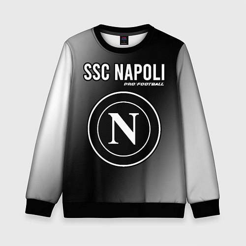 Детский свитшот SSC NAPOLI Pro Football / 3D-Черный – фото 1