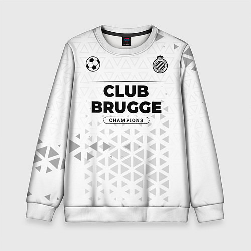 Детский свитшот Club Brugge Champions Униформа / 3D-Белый – фото 1