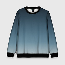 Свитшот детский GRADIENT shades of blue, цвет: 3D-черный