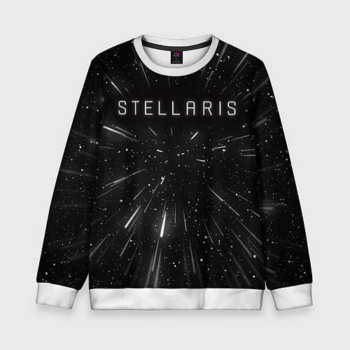 Детский свитшот Stellaris WARP / 3D-Белый – фото 1