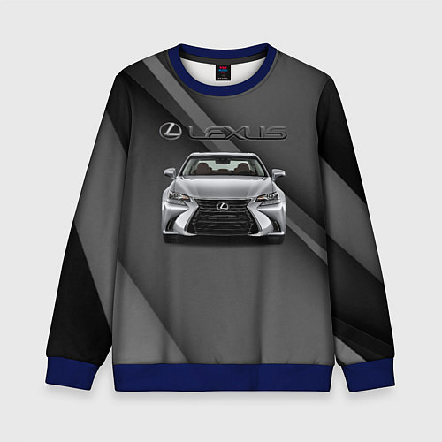 Детский свитшот Lexus auto / 3D-Синий – фото 1
