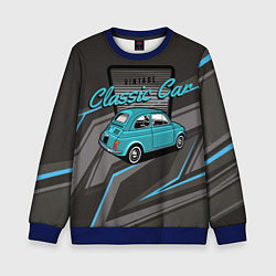 Детский свитшот Classic blue retro car