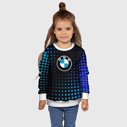 Свитшот детский Bmw : Абстракция Кружки, цвет: 3D-белый — фото 2
