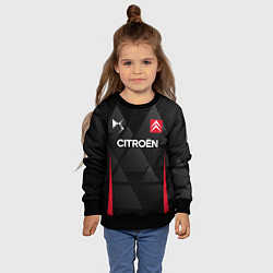Свитшот детский Citroen Треугольники, цвет: 3D-черный — фото 2