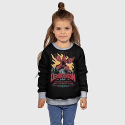Свитшот детский Stranger Things Demogorgon, цвет: 3D-меланж — фото 2