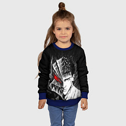 Свитшот детский БЕРСЕРК ГАТС И ДОСПЕХИ, цвет: 3D-синий — фото 2