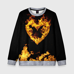 Детский свитшот Fire Heart