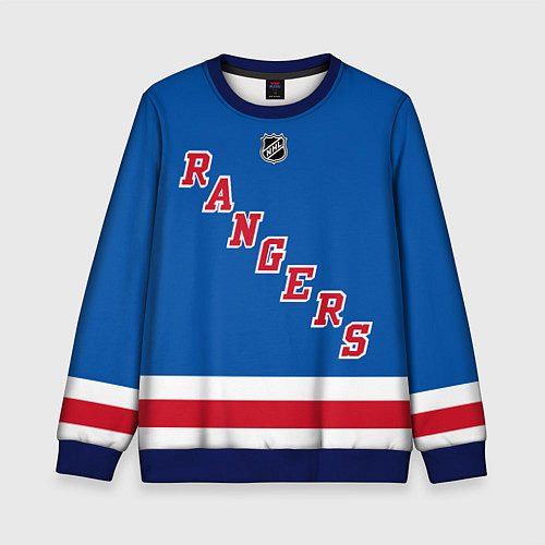 Детский свитшот Артемий Панарин Rangers / 3D-Синий – фото 1
