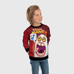 Свитшот детский My singing monster, цвет: 3D-черный — фото 2