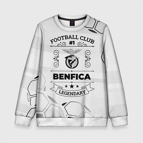 Детский свитшот Benfica Football Club Number 1 Legendary / 3D-Белый – фото 1