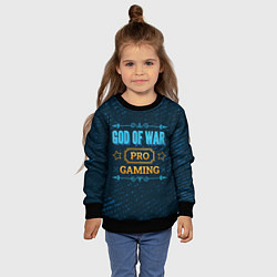 Свитшот детский Игра God of War: PRO Gaming, цвет: 3D-черный — фото 2