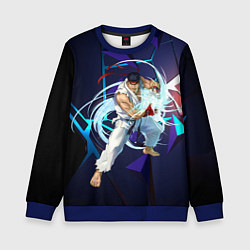 Свитшот детский Рю-Street Fighter, цвет: 3D-синий