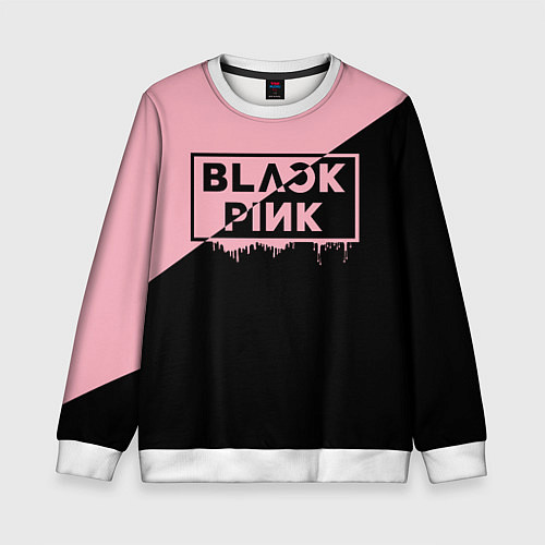 Детский свитшот BLACKPINK BIG LOGO / 3D-Белый – фото 1