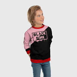 Свитшот детский BLACKPINK BIG LOGO, цвет: 3D-красный — фото 2