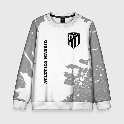 Детский свитшот Atletico Madrid Sport на темном фоне / 3D-Белый – фото 1