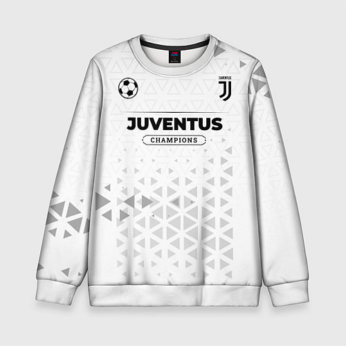Детский свитшот Juventus Champions Униформа / 3D-Белый – фото 1