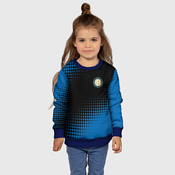 Свитшот детский Inter абстракция, цвет: 3D-синий — фото 2